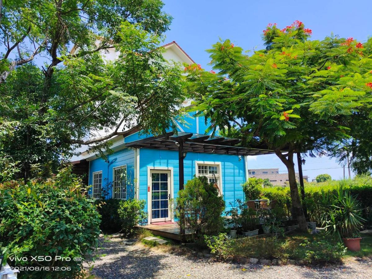 冬山郷Fish House 宜蘭獨棟別墅 戲水池 生態diy 安農溪自行車アパートメント エクステリア 写真