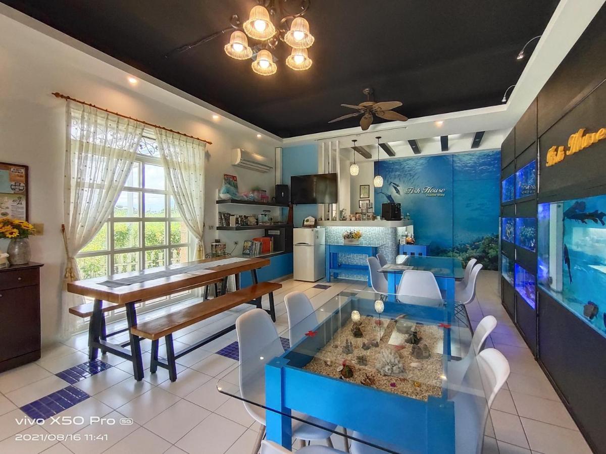 冬山郷Fish House 宜蘭獨棟別墅 戲水池 生態diy 安農溪自行車アパートメント エクステリア 写真