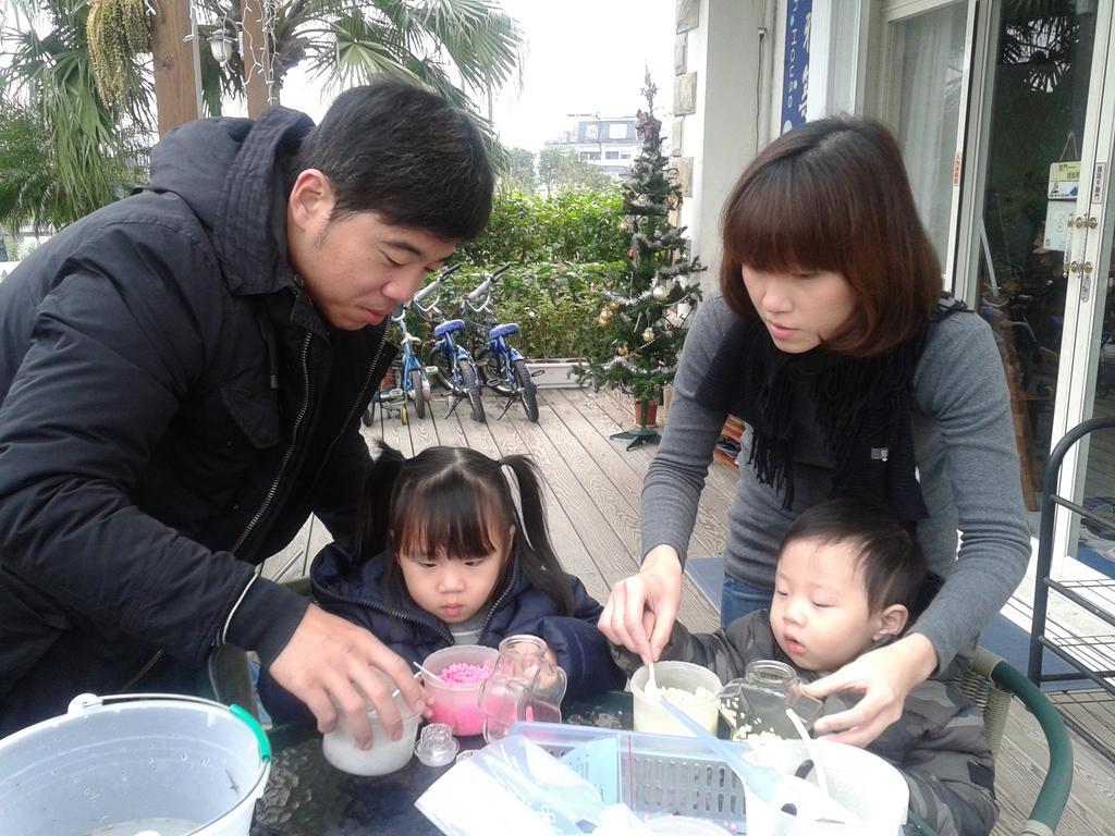 冬山郷Fish House 宜蘭獨棟別墅 戲水池 生態diy 安農溪自行車アパートメント エクステリア 写真
