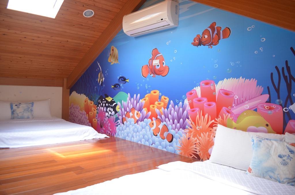 冬山郷Fish House 宜蘭獨棟別墅 戲水池 生態diy 安農溪自行車アパートメント エクステリア 写真