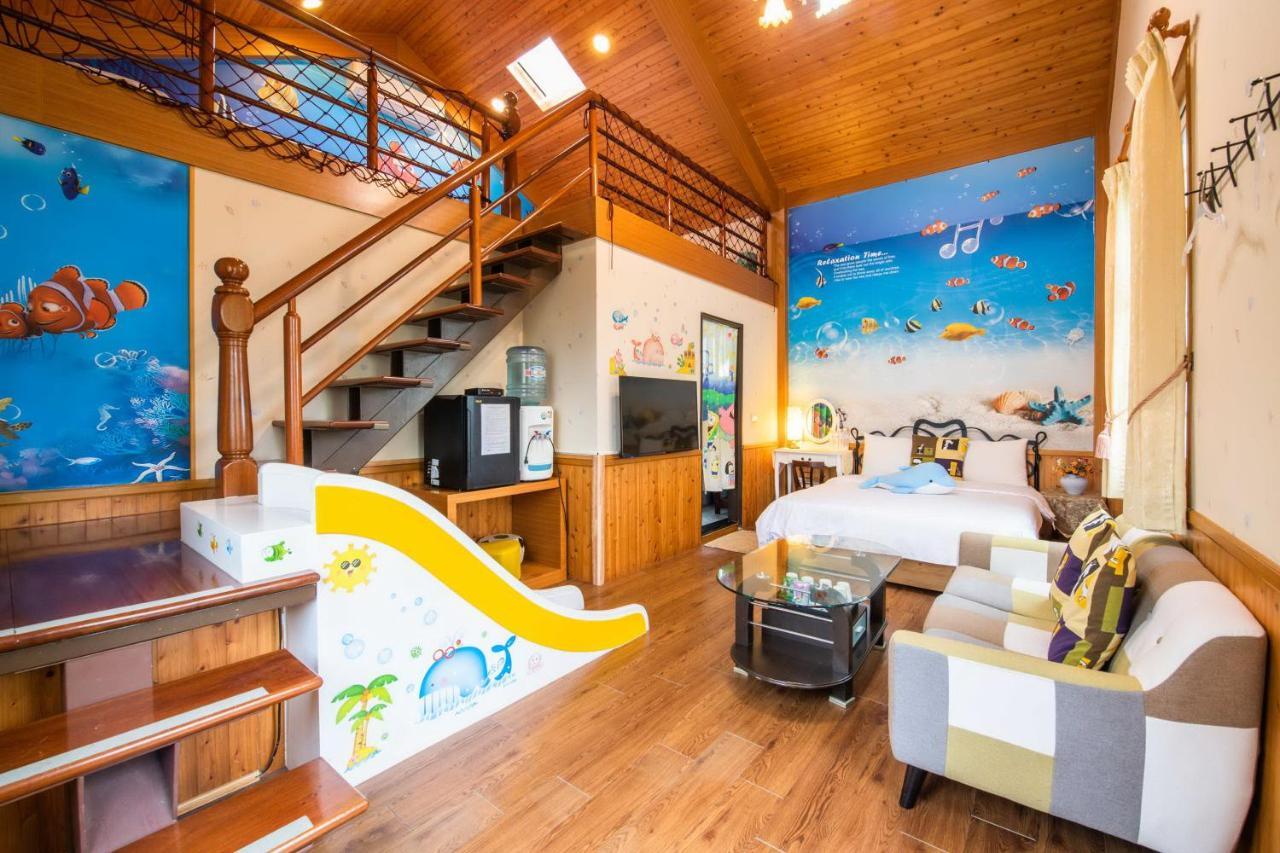 冬山郷Fish House 宜蘭獨棟別墅 戲水池 生態diy 安農溪自行車アパートメント エクステリア 写真